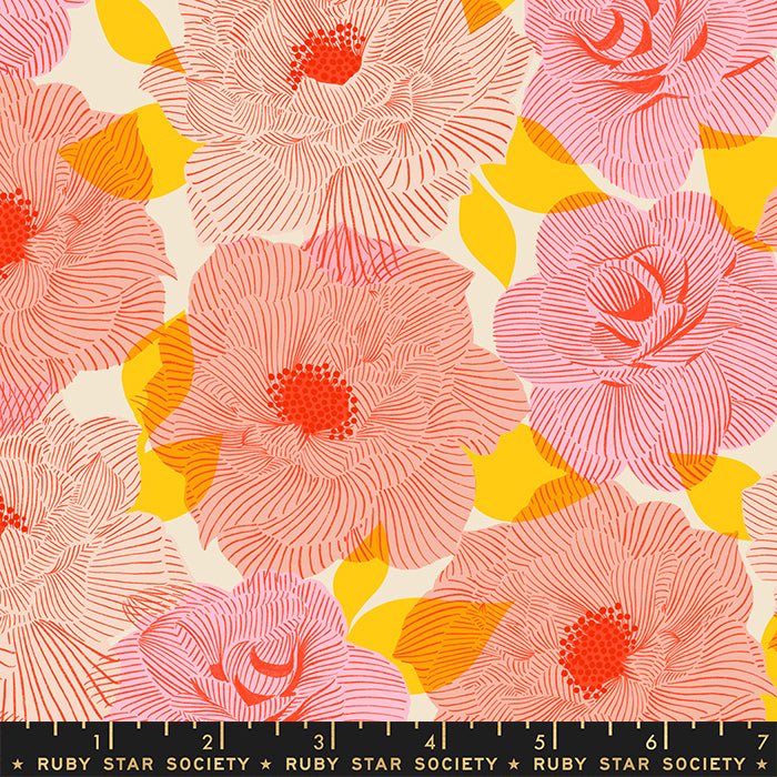 Parlor in Balmy • Camellia by Ruby Star Society for Moda (1/4 yard) - Emmaline Bags Inc.