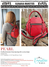 PDF - Pearl & Rock Strap by UJAMAA BAGETTES | 2 pattern bundle - Emmaline Bags Inc.