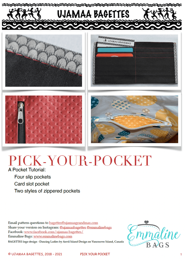 PDF - Pick-Your-Pocket by UJAMAA BAGETTES - Emmaline Bags Inc.