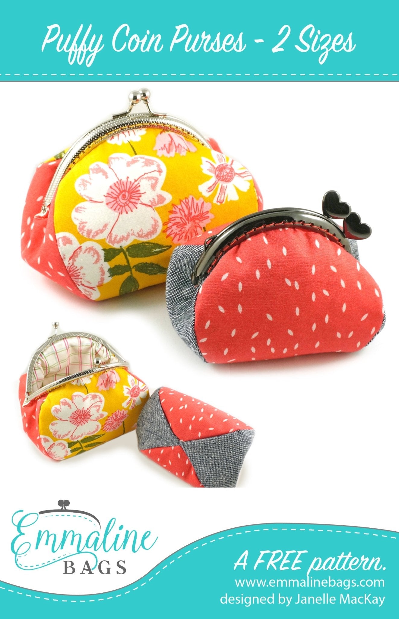 pdf-puffy-coin-purses-a-free-pattern-emmaline-bags-inc for Coin Purse Patterns Free Printable PDF - Puffy Coin Purses - A Free Pattern - Emmaline Bags Inc. for Coin Purse Patterns Free Printable