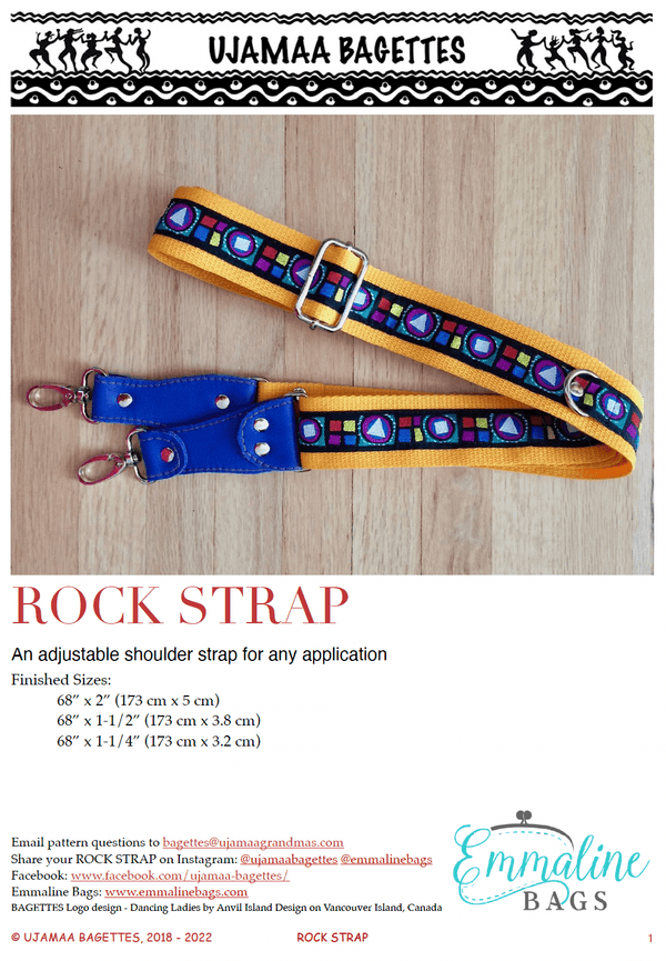 PDF - Rock Strap by UJAMAA BAGETTES - Emmaline Bags Inc.