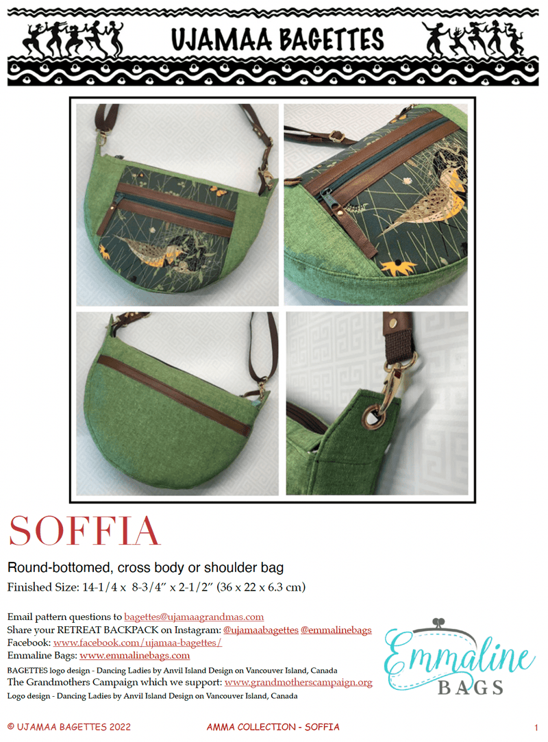 PDF - Soffia | AMMA Collection by UJAMAA BAGETTES - Emmaline Bags Inc.