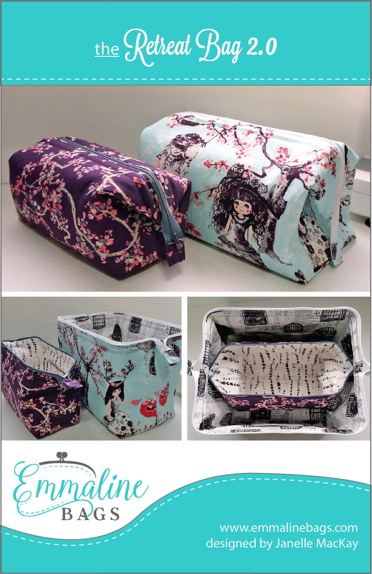 Free PDF Patterns for Bag Making Emmaline Bags Inc.