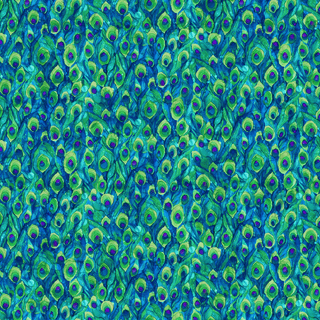 Peacock Turquoise • Inspired by Northcott Studio (1/4 yard) - Emmaline Bags Inc.