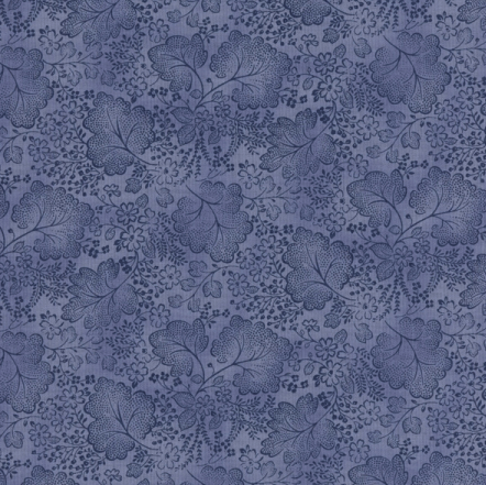 Periwinkle (Tapestry Bouquet) // Jinny Beyer Pallete Collection (1/4 yard) - Emmaline Bags Inc.