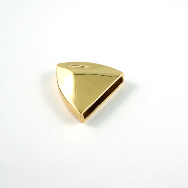 Pointed Strap End Caps (1" wide) in Gold - 4 Pack - Emmaline Bags Inc.