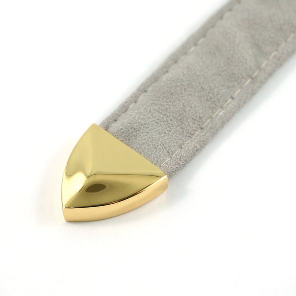 Pointed Strap End Caps (1" wide) in Gold - 4 Pack - Emmaline Bags Inc.