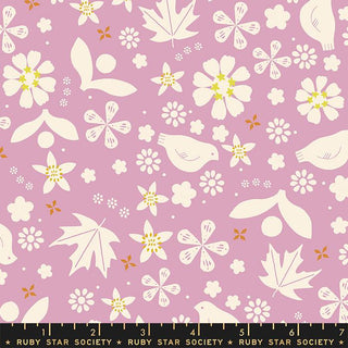 Pollinator in Dark Peony • Sugar Maple by Ruby Star Society for Moda (1/4 yard) - Emmaline Bags Inc.