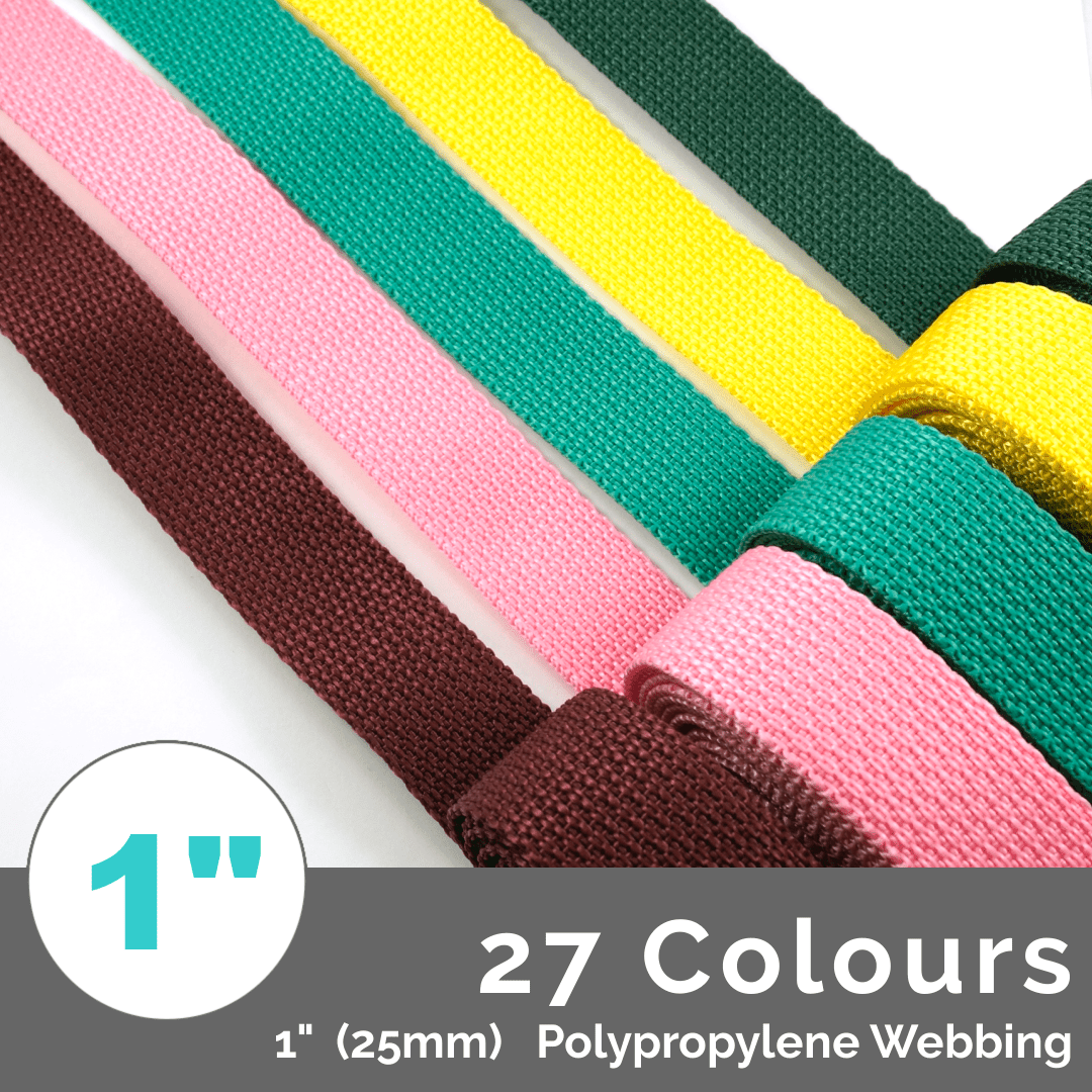 Poly Regular Strap Webbing 1 25mm Wide Per 1 Yard