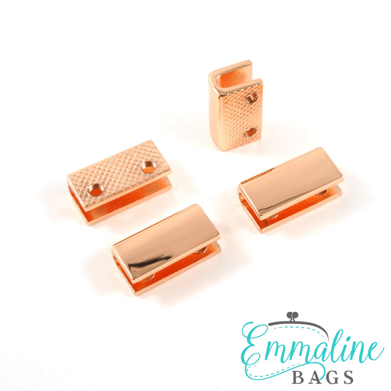 Rectangular Strap End Caps (3/4" wide) (4 Pack) - Emmaline Bags Inc.