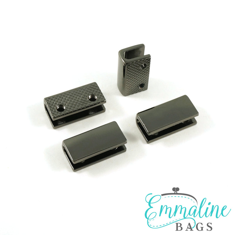 Rectangular Strap End Caps (3/4" wide) (4 Pack) - Emmaline Bags Inc.