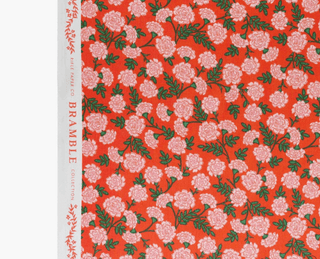 Red Dianthus // by Rifle Paper Co. for Cotton + Steel (1/4 yard) - Emmaline Bags Inc.
