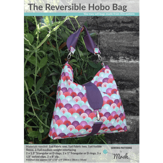 Reversible Hobo Bag by Sewing Patterns by Mrs H (Printed Paper Pattern) - Emmaline Bags Inc.