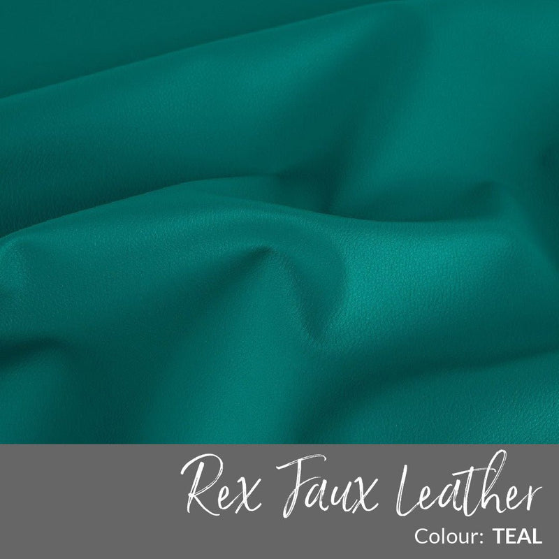 Teal faux deals leather fabric