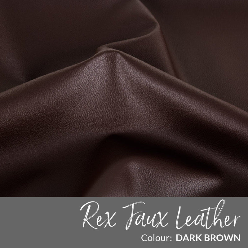 Rex Faux Leather Vinyl, SOLIDS - **1/2 YARD PRECUT** - Emmaline