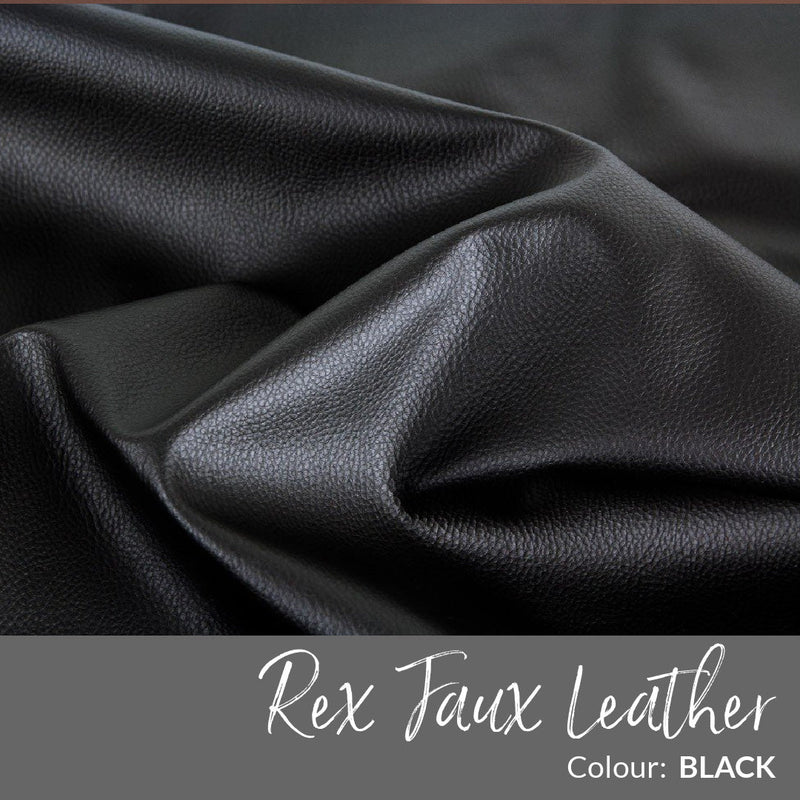 Rex Faux Leather Vinyl, SOLIDS - **1/2 YARD PRECUT** - Emmaline