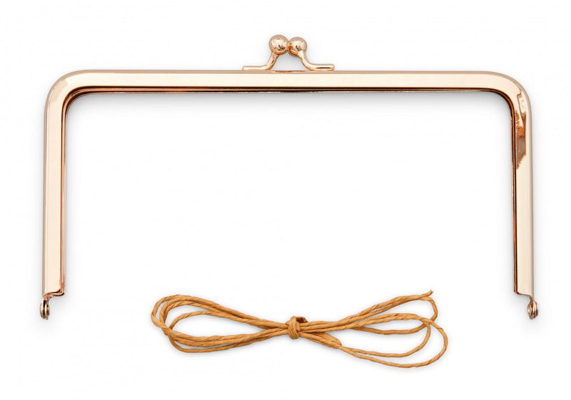 Rose Gold Clasp 7in x 3.5in from Zakka Workshop - Emmaline Bags Inc.