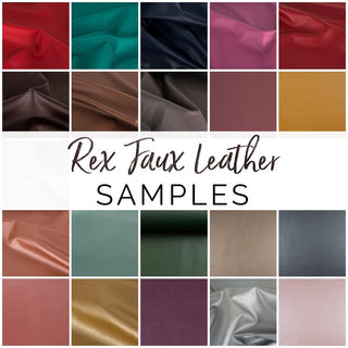 SAMPLES - Rex Faux Leather Vinyl (6" x 9") - Emmaline Bags Inc.