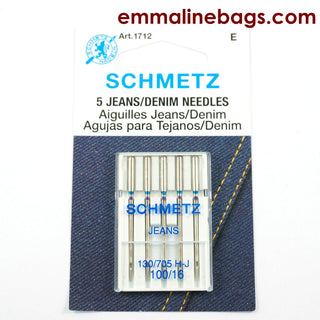 Schmetz Jeans/Denim Needles (Size 100/16) - Emmaline Bags Inc.