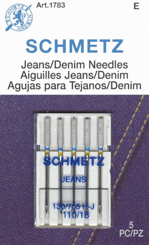 Schmetz Jeans/Denim Needles (Size 110/18) - Emmaline Bags Inc.