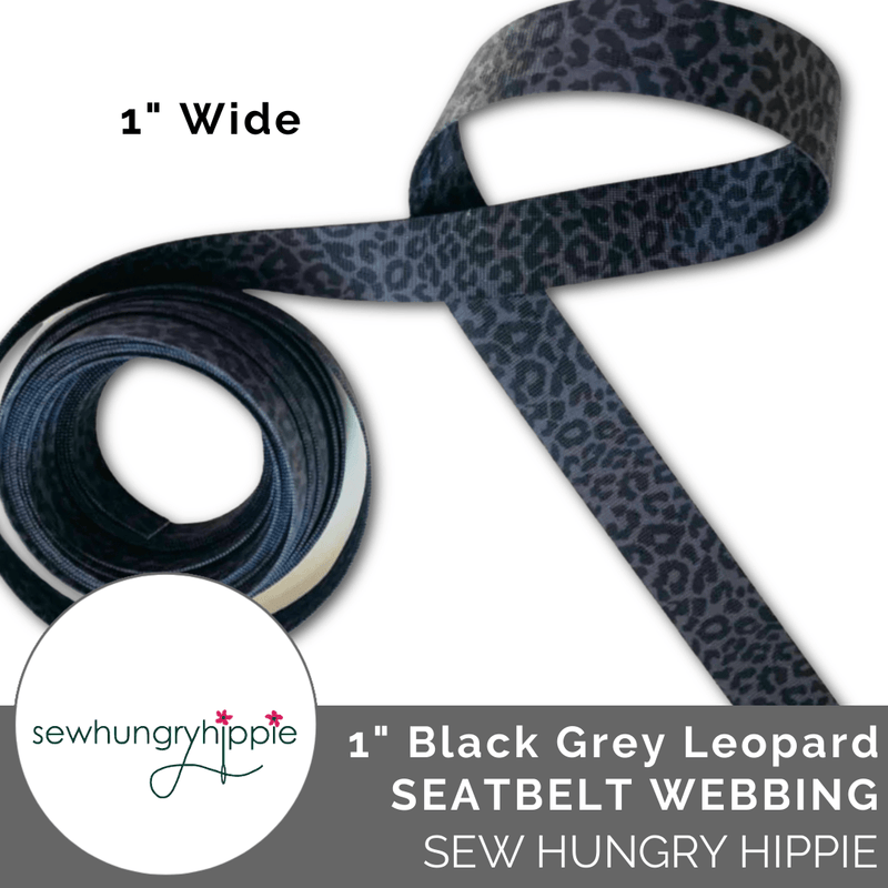 Sew Hungry Hippie | Leopard Seatbelt Webbing (5 Yards) - Emmaline Bags Inc.
