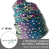 Sew Hungry Hippie | Leopard Seatbelt Webbing (5 Yards) - Emmaline Bags Inc.