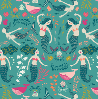 Siren Song Eight // Tribute: Path to Discovery for Art Gallery Fabrics - (1/4 yard) - Emmaline Bags Inc.