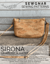 Sirona Crossbody & Clutch (Paper Pattern) by SewGnar - Emmaline Bags Inc.