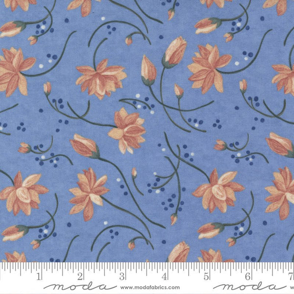 Sky Tossed Lilies // Watermarks for Moda (1/4 yard) - Emmaline Bags Inc.