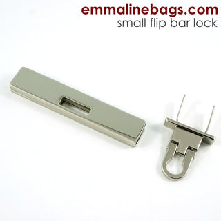 Small Bar Lock with Flip Closure - Emmaline Bags Inc.