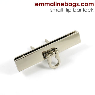 Small Bar Lock with Flip Closure - Emmaline Bags Inc.