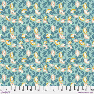 Small St. Clements in Sky // Poppy Pop for FreeSpirit - (1/4 yard) - Emmaline Bags Inc.
