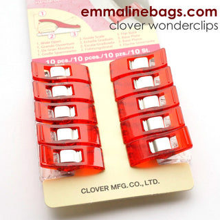 Small Wonderclips by Clover in RED - Emmaline Bags Inc.