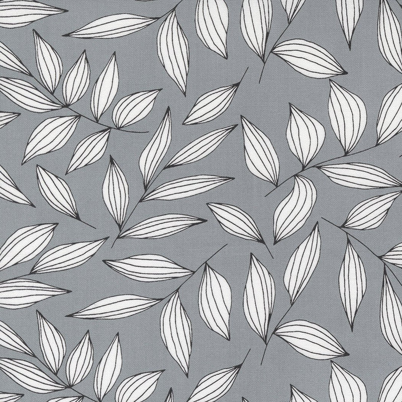 Steel Leaves • Create by Alli K Designs for Moda (1/4 yard) - Emmaline Bags Inc.