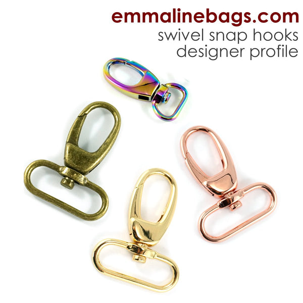 Swivel Snap Hook: Designer Profile (2 Pack) - Emmaline Bags Inc.