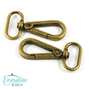 Swivel Snap Hooks:  Flat Hook Profile (2 Pack)