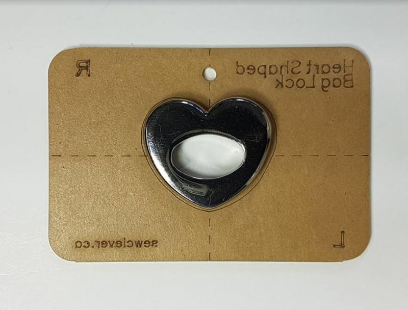 Template: Heart Shaped Bag Lock (Hole Cutting Guide) - Emmaline Bags Inc.