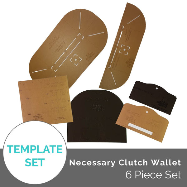 Template Set: The NCW (Necessary Clutch Wallet) Guides and Templates (6 Pieces) - Emmaline Bags Inc.