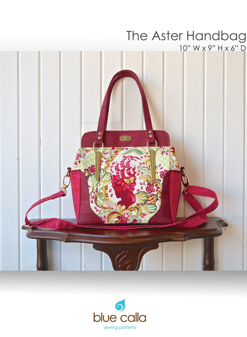 The Aster Handbag by Blue Calla Sewing Patterns (Printed Paper Pattern) - Emmaline Bags Inc.
