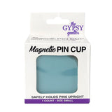 The Gypsy Quilter - Magnetic Pin Cup in Bohemian Blue (Small) - Emmaline Bags Inc.