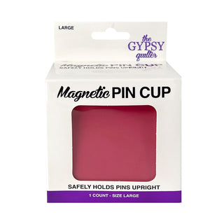 The Gypsy Quilter - Magnetic Pin Cup in Fortune Fuchsia (Large) - Emmaline Bags Inc.