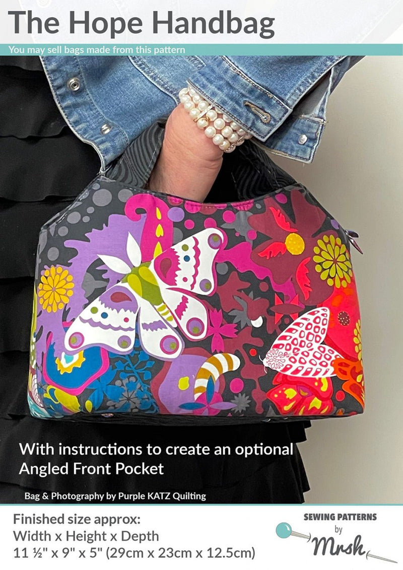 The Hope Handbag by Sewing Patterns by Mrs H (Printed Paper Pattern) - Emmaline Bags Inc.