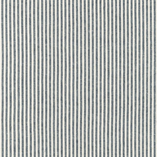 Thin Striped Indigo | Essex Yarn Dyed Linen by Robert Kaufman - Emmaline Bags Inc.