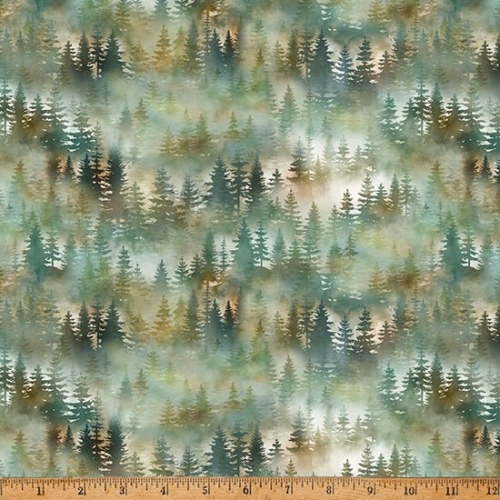 Treelines in MIST // Woodsy and Whimsy by Hoffman (1/4 yard) - Emmaline Bags Inc.