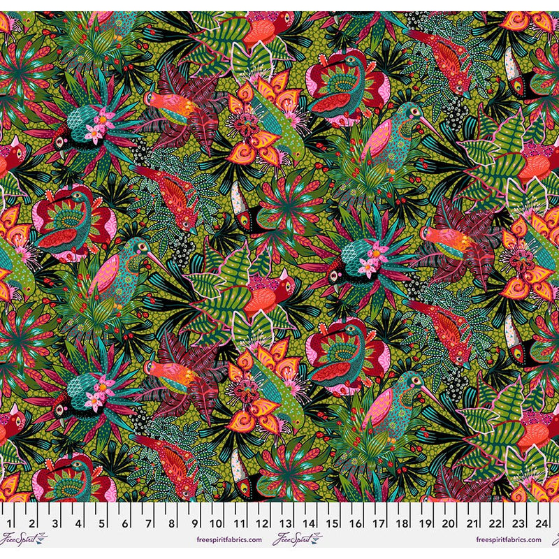 Tropical Caracas • Tropicalism for Free Spirit Fabrics (1/4 yard) - Emmaline Bags Inc.
