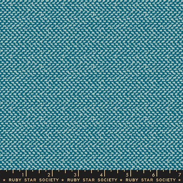 Tweedish in Teal • To & Fro by Ruby Star Society for Moda (1/4 yard) - Emmaline Bags Inc.
