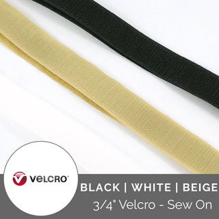 VELCRO® Brand Regular Duty Sew On Tape (3/4") Sold per 1/2 Yard - Emmaline Bags Inc.