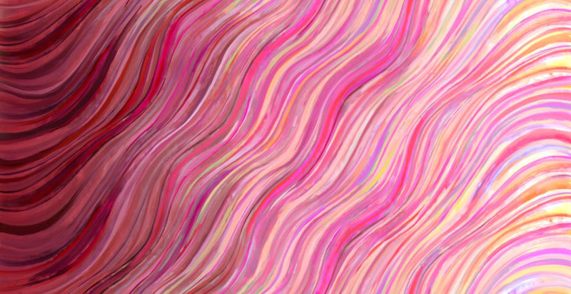 Watercolor Wave Ombre in GARNET // Gradients Auras by Moda (1/4 yard) - Emmaline Bags Inc.