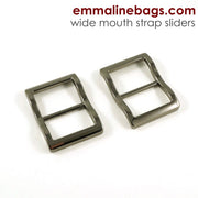 Wide Mouth Strap Sliders - (Extra Wide) For thicker straps (2 Pieces)