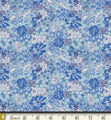 Wild Garden Breeze // True Blue by Maureen Cracknell for Art Gallery Fabrics - (1/4 yard) - Emmaline Bags Inc.